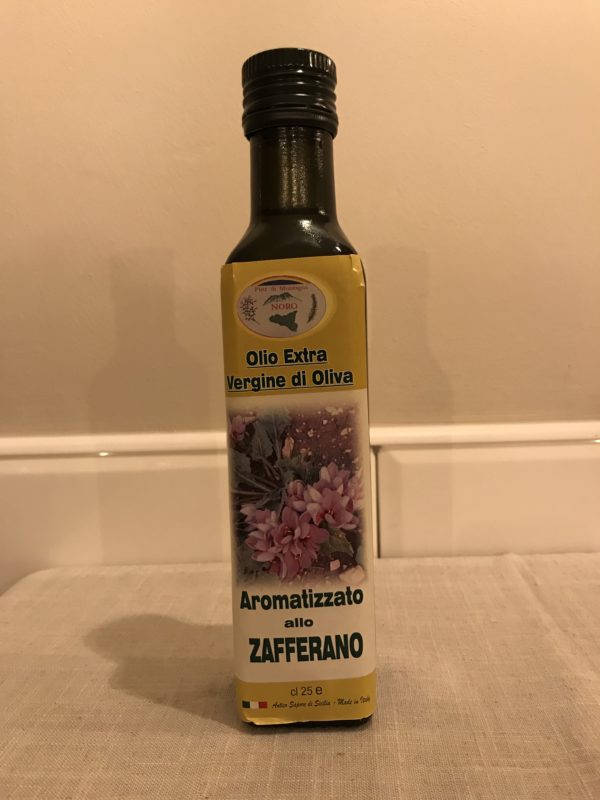 OLIO EXTRAVERGINE DI OLIVA AROMATIZZATO ALLO ZAFFERANO